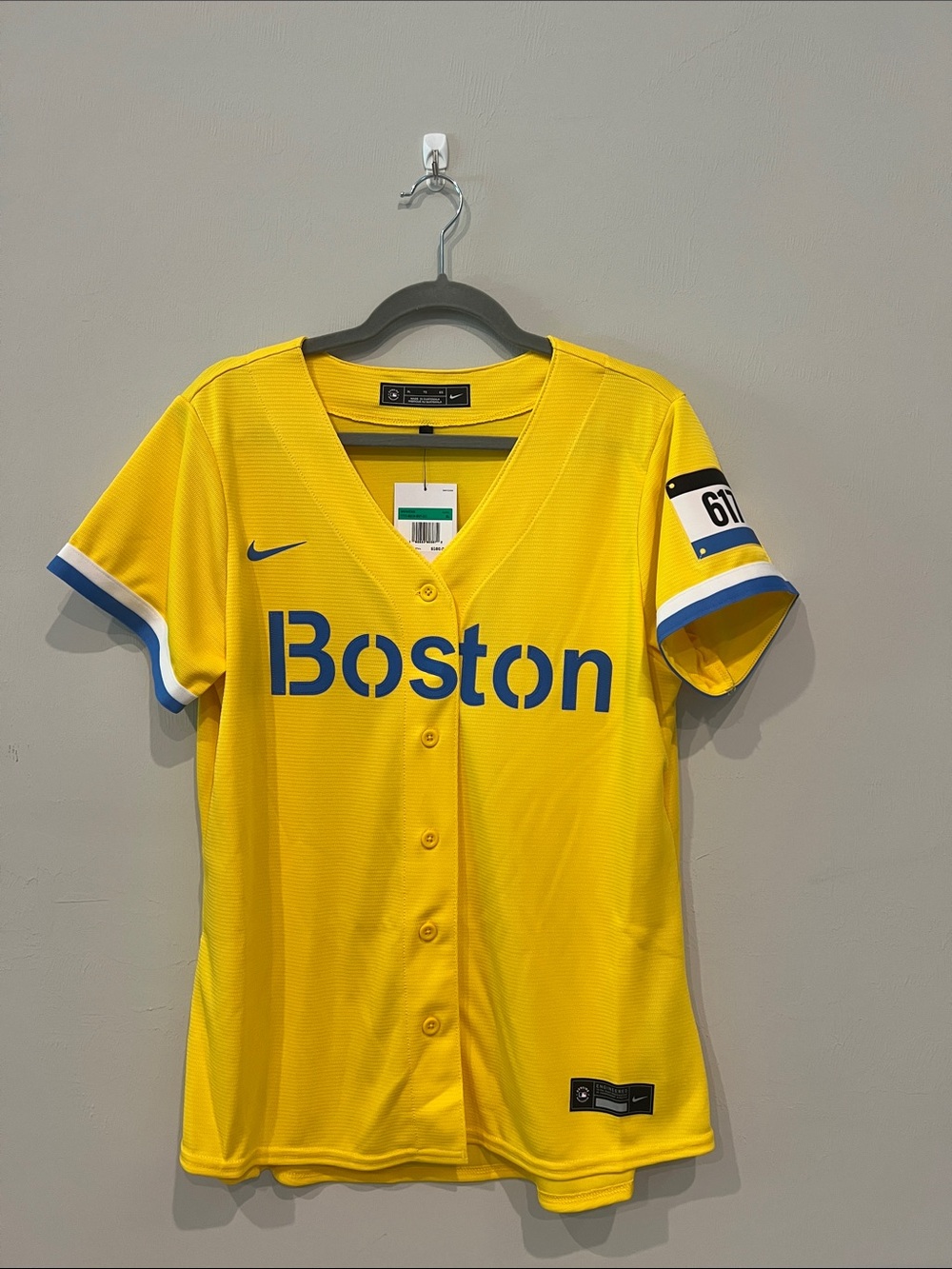 Nike Yellow Boston Red Sox Team Baseball Jersey #11